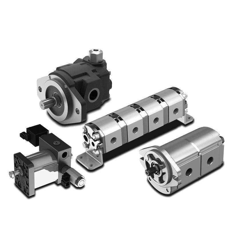 HYDRAULIC GEAR PUMP AND MOTORS